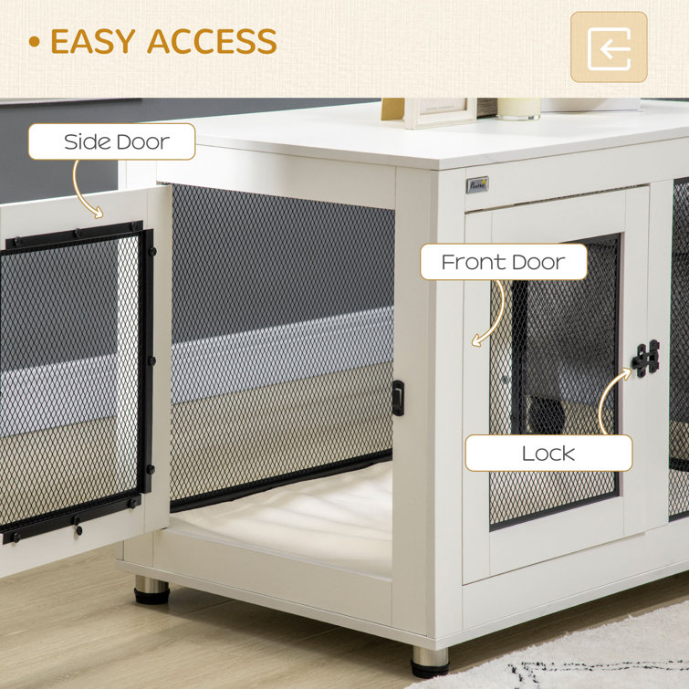 Tucker Murphy Pet Pet Crate End Table With Water Resistant
